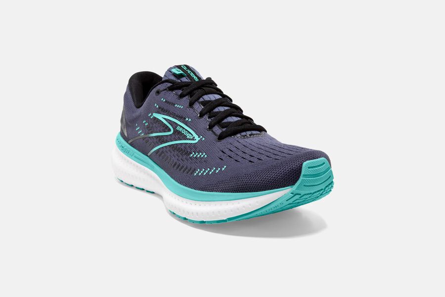 Brooks Running Shoes Womens Dark Grey/Blue - Glycerin 19 Road - 1850-ZPTFS